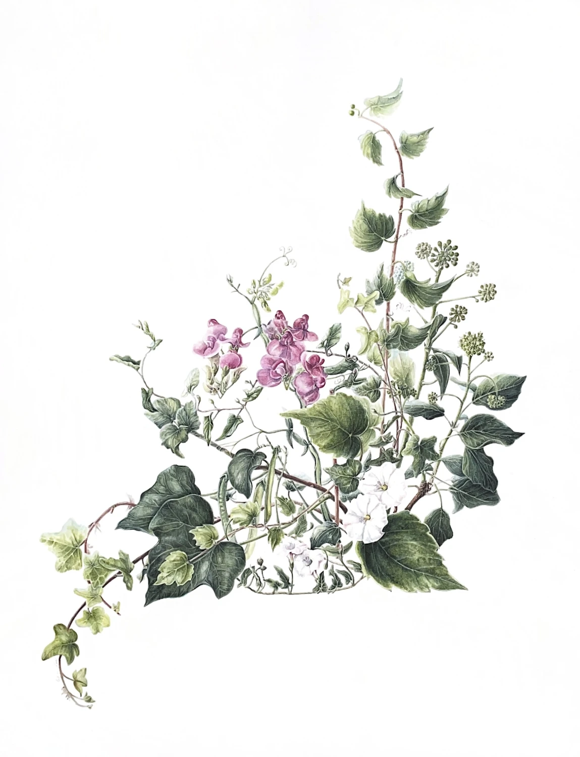Botanische Blumenkunst von Sabine Loos